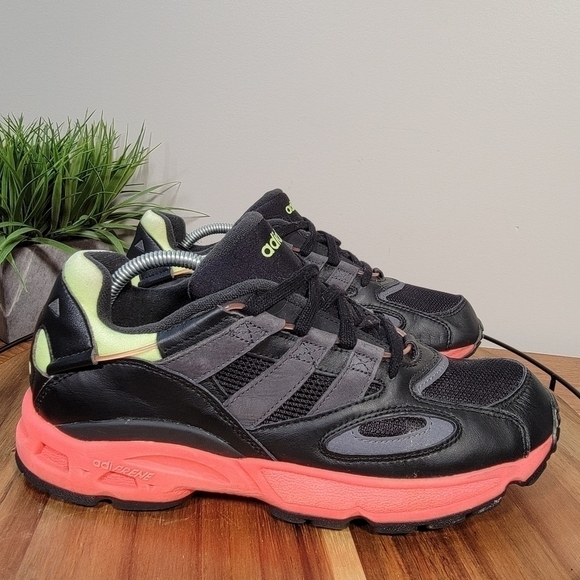 ADIDAS LXCON 94 Core Black/Grey Six/ Solar Red Sneakers Athletic shoes Size 10 - Picture 4 of 17